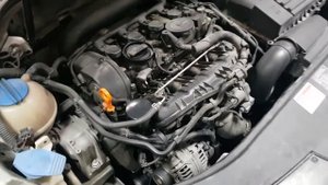 До замены лопаток фазорегулятора VW Passat B6 мотор BZB 1.8 tsi