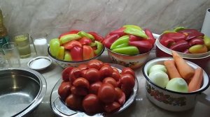 Лечо на зиму из болгарского сладкого перца, помидор, моркови и лука