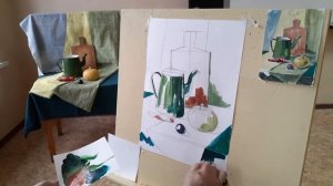 Основы живописи  Тематический натюрморт с предметами быта 1