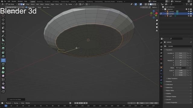 Моделируем тарелку Blender 3d смотреть онлайн
