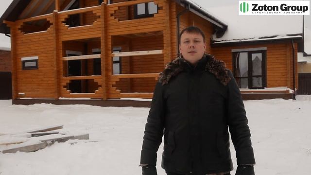 Гостевой дом из профилированного бруса в поселке Зеленые Холмы! смотреть онлайн