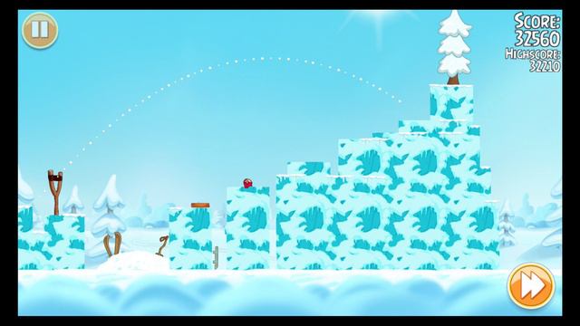 Angry Birds Seasons: On Finn Ice Golden Eggs Level 1 Walkthrough смотреть онлайн