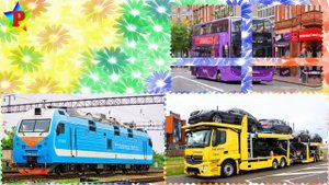 Учим цвета и изучаем транспорт. Развивающие мультики для детей.