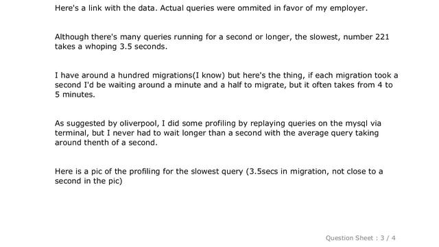 MySQL : Laravel migrations/db:seed super slow