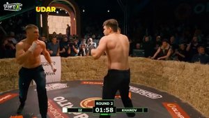 UFC TOPDOG, Ужаный бой. IZ vs KHANOV хароший накаут.