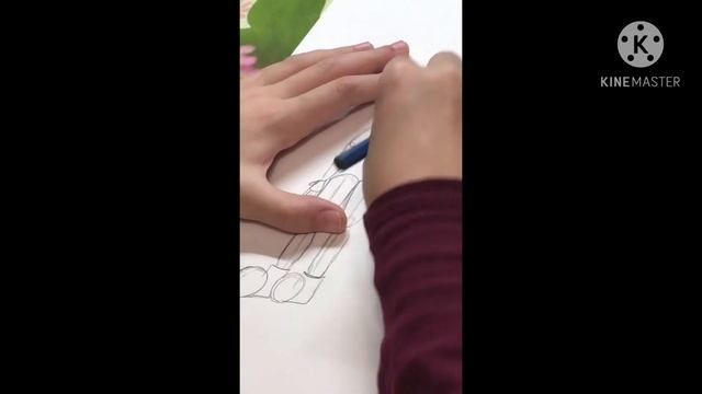 Учу рисовать ✍️ в моем стиле//1 видео!// заходи здесь будет весело! смотреть онлайн