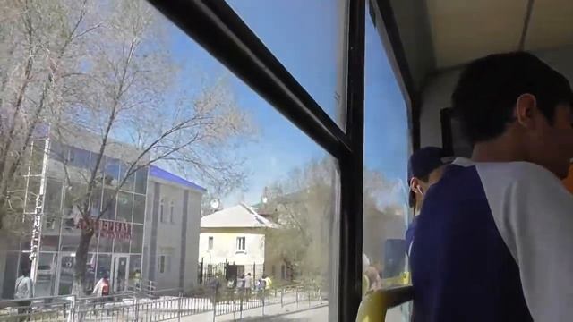 Ақтөбе бывший Актюбинск город ссыльных немцев Поволжья С казахами на автобусе в Новый город