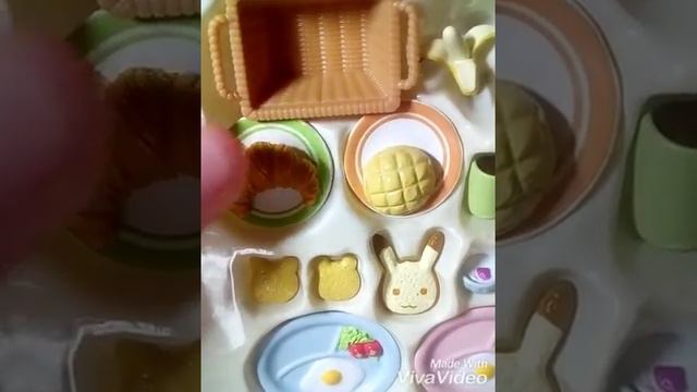 Сильваниан фэмилис - обзор завтрак. ( Sylvanian families Breakfast Set )