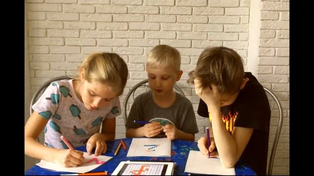 Рисуем по клеточкам. Поем цвет настроения синий)))))) смотреть онлайн