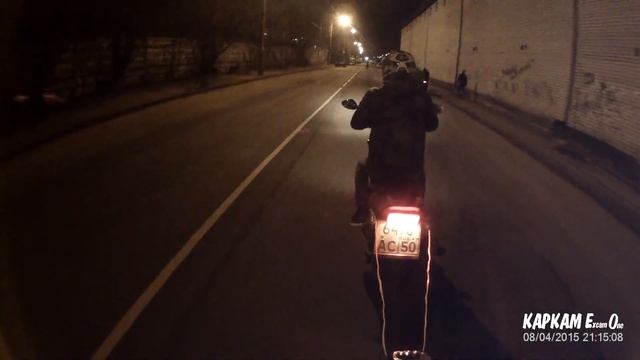 Honda CB400 and Rollerblade RB80 70км/ч смотреть онлайн