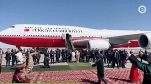 Так встретили президента Турции  Эрдогана в Узбекистане в городе Хива