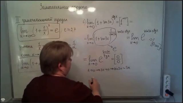 Замечательные пределы, эквивалентность. Непрерывность функции в точке, классификация точек разрыва. смотреть онлайн