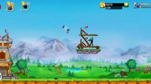 Прохожу уровень в игре катапульта 2