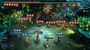 Raid Shadow Legends Хозяин гробниц VS 20 Паук и 20 Лавовый рыцарь