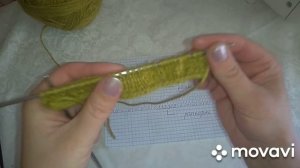 МК. Ажурный узор " Павлиний хвост ". Узор по кругу и поперечными рядами.
