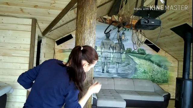 DIY. ✔️Художественная лепка. Декор деревянного столба. Имитация коры. Art modeling Decor wooden pos