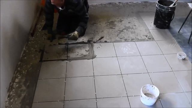 Плитка в гараже, полы из керамогранита своими руками.