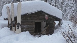 Поход в избу с ночевкой. Встречаем Старый новый год в тайге. Подход к тетереву.