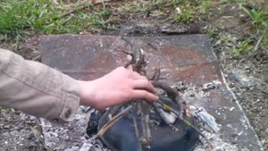 Как запечь картошку в костре под сковородой/Пионерский способ