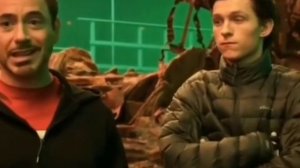 Роберт Дауни младший и Том Холланд