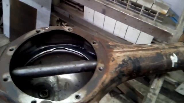 Укорачивание мостов на минитрактор,минипогрущик на колею 70 см. по центрам колес с тормозами. смотреть онлайн