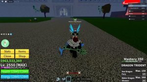 Dragon Trident/Spikey Trident/Trident Sword Rework Review/Showcase (Blox Fruits)