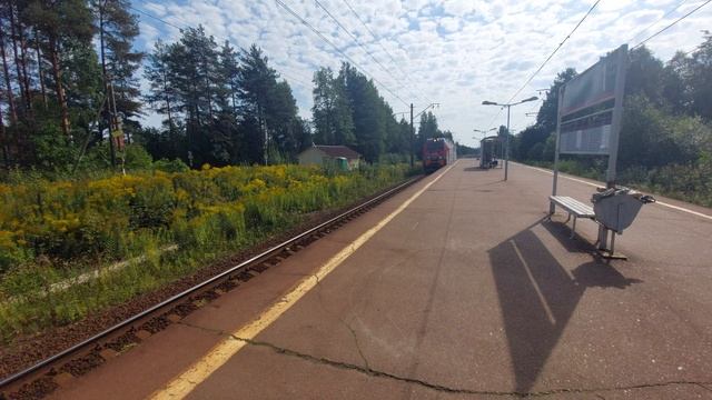 2ЭС4К - 033 проезжает 47км смотреть онлайн