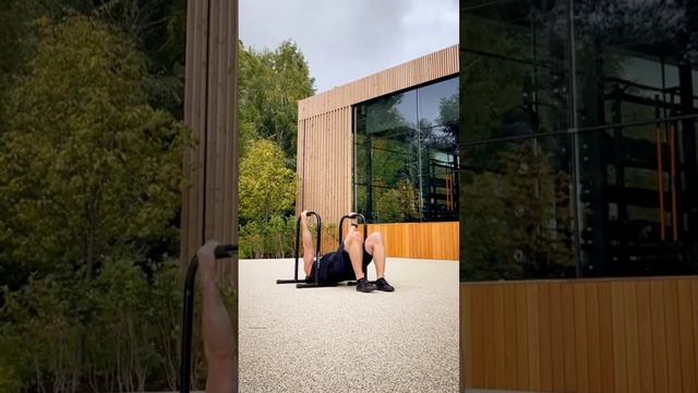 Горизонтальные подтягивания на брусьях или паралетах с согнутыми ногами смотреть онлайн