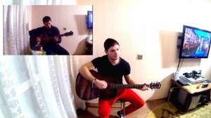 Белоусов девченка девченочка тёмные ночи (кавер + аккорды+оригинальный проигрыш в две гитары)
