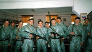 Служба сына в морской пехоте.Заозерск