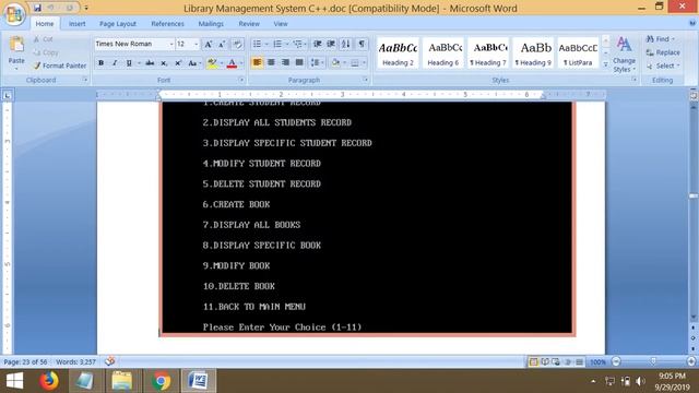 Project Report  - Library Management System Project  |  C++ Project
