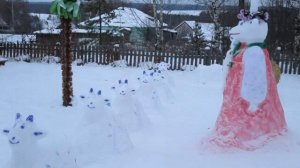 Канахинцы снежные фигуры