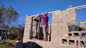 Армопояс под крышу | Оконные дверные перемычки из уголка своими руками (Часть1)