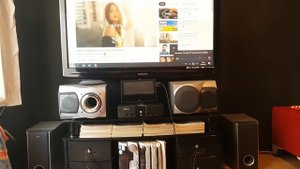 AIWA NSX-SZ35 SUBWOOFERED 2 WAY SPEAKERS - 1