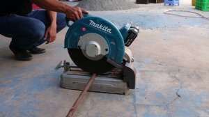 Testing DLW140 Makita Cordless 36V Cut Off 355mm