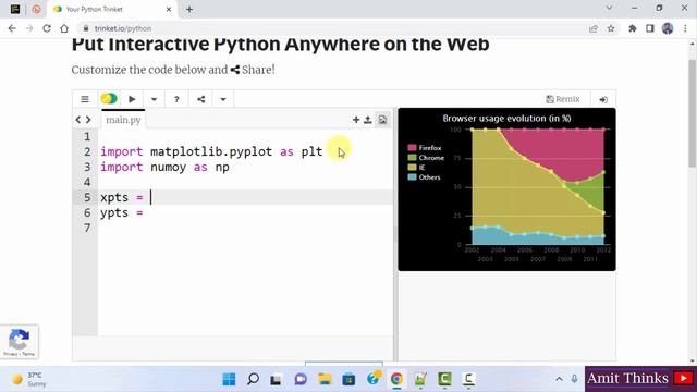 How to Run Matplotlib Online (without installing)