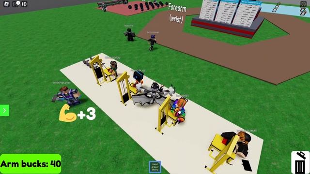 ИГРАЮ В АРМРЕСТЛИНГ СИМУЛЯТОР В РОБЛОКС/ROBLOX смотреть онлайн