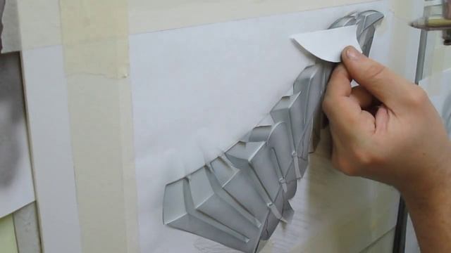 Вырезаем трафарет, рисуем текстуру камня и ржавого железа. Часть вторая. смотреть онлайн