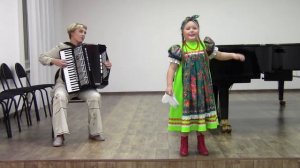 Шатилова Милана.  Потешка "Ти-та, ту-та". В. Пипекин, В. Туев "Валенька"