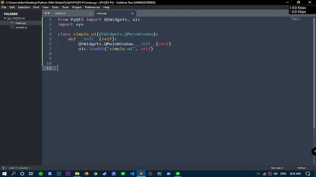 PyQt5 #1 - Create Ui File With Qt Designer and Load Ui File | Python PyQt5 смотреть онлайн