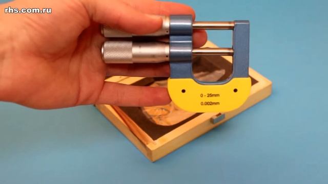 Микрометр гладкий двушкальный МКП-25-0,002 смотреть онлайн