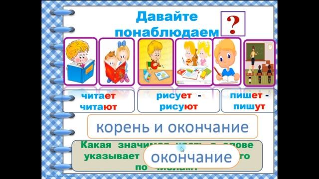 Число глаголов 3 класс смотреть онлайн