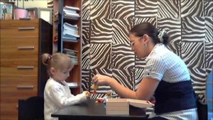 Фрагмент логопедического занятия с неговорящим ребенком 5-ти лет