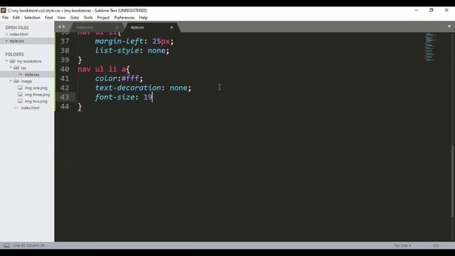 Create a Simple Bookstore Website Design Using HTML & CSS