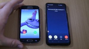 Telegram Incoming & Outgoing call at the Same Time Samsung Galaxy S10e + S4 Mini