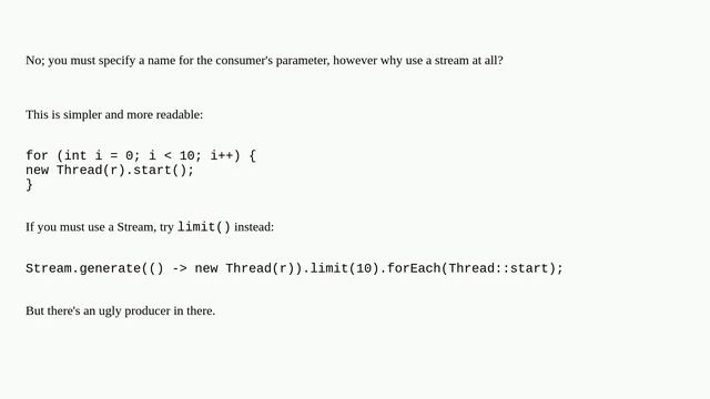 Iterating over IntStream to print values смотреть онлайн