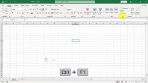 Auto Hide Ribbon in Excel 2021.