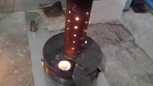 Розжиг печи на отработке