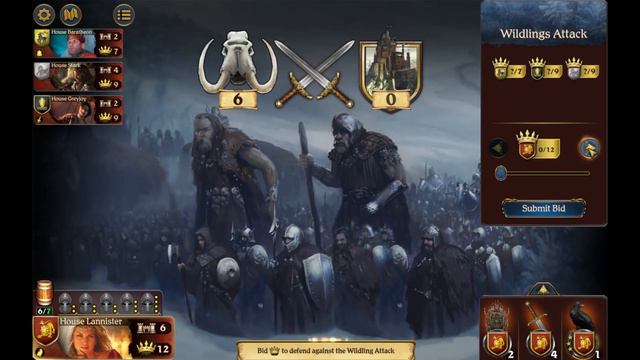 Tides of Battle CHALLENGE Solved / Game of Thrones Board Game Digital Edition / House Lannister смотреть онлайн