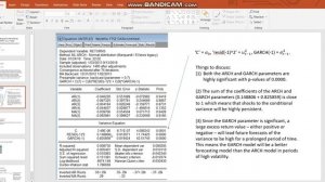 Video 10   Estimating and interpreting a GARCH (1,1) model on Eviews